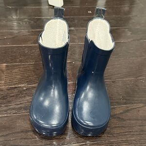 Kids Navy Blue Rain Boots